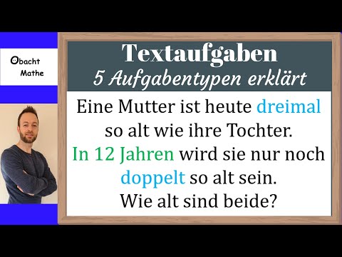 Solving word problems | 5 problem types explained | very easy | equations | Watch out for math