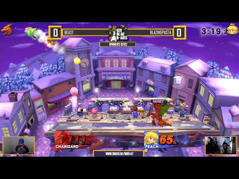 Ultra WBB #147 | Beast (Zard) vs BlazingPasta (Peach) - Winners Qtrs - Super Smash Bros. for Wii U
