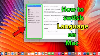 How to change keyboard language on macbook air/pro