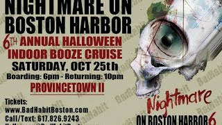 preview picture of video 'BadHabitBoston.com - NightMare On Boston Harbor 5 - Halloween BOOze Cruise'