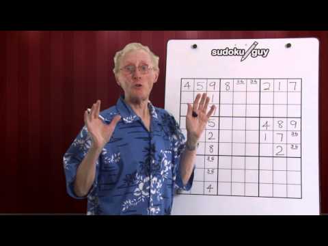 Sudoku . Lesson 8  The power of the matching pair.