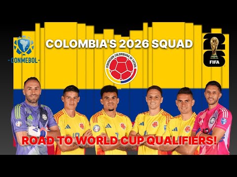 Colombia's Squad for 2026 World Cup Qualifiers | Complete Player Profiles & Stats