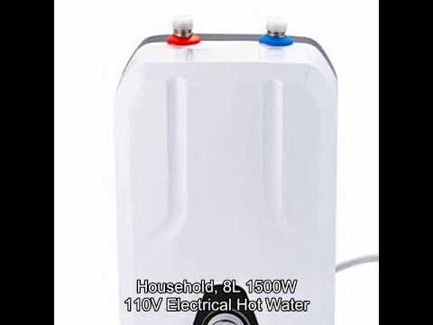 DOMINTY Electric Hot Water Heater for Kitchen Bathroom Household, 8L 1500W 110V