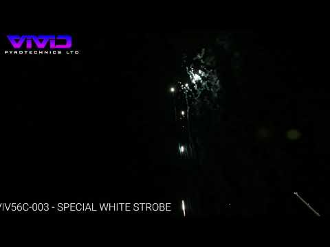 VIV56C-003 - Special White Strobe by Vivid Pyro @fireworkcrazy