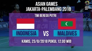 Live Streaming Semifinal Badminton Asian Games, Ganda Putri Indonesia Vs Maldives Pukul 12.00 WIB