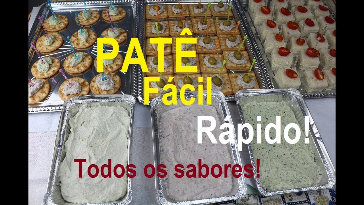 PATÊS (Receita prática e fácil – Gorgonzola – Azeitona – Ervas e outros)