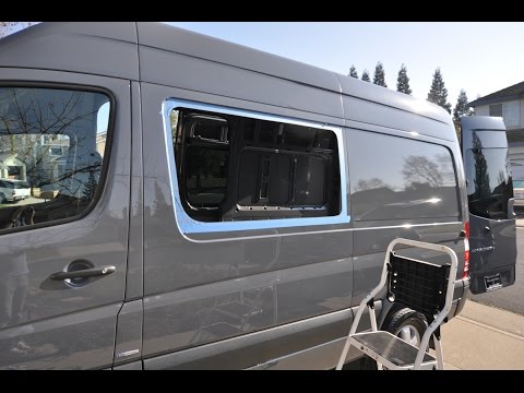 Mercedes Sprinter camper van window install