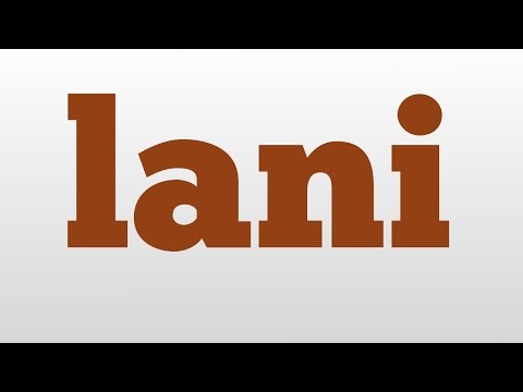 lani meaning and pronunciation