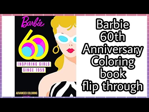 Barbie 60th Anniversary Coloring book