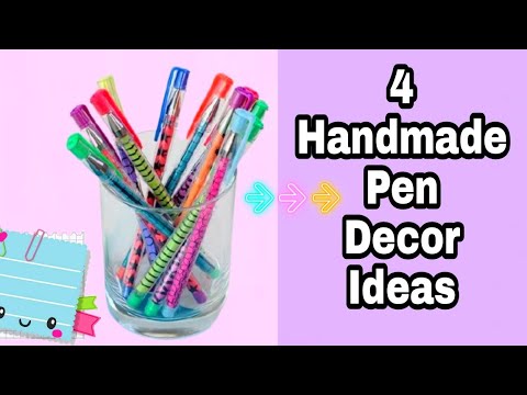 DIY Pen Decoration Ideas || Pen Decor ideas || Handmade Pen Decor || DIY School Supplies || crafts
