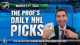 NHL DAILY PICKS  | SENATORS VS SABRES MATCHUP TONIGHT! (March 27th) #nhlpickstoday