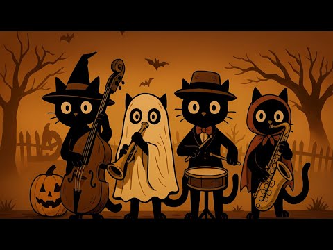 Black Cats Deep Bass Halloween Jazz: Smooth Sounds for Work & Relaxation