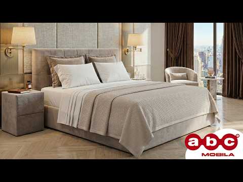 Set Pat Tapițat Cremona KJB5734 Bej cu saltea Bonell si Somieră rabatabilă, 160x200 cm 1