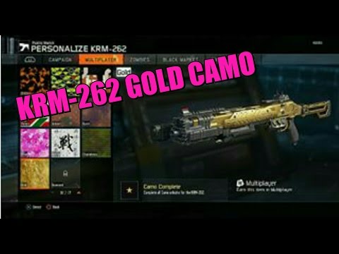 KRM-262 Gold Camo Completion Black Ops 3 by Panda825