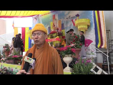 HÒA THƯỢNG TẠI ĐẠI LỄ PHẬT ĐẢN PL. 2563 - DL. 2019 - CHÙA PHỔ ĐÀ BERLIN 5.5.2019