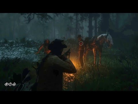 Night Folk Tried to Kill my Horse (Creepiest Night Folk Encounter) - Red Dead Redemption 2