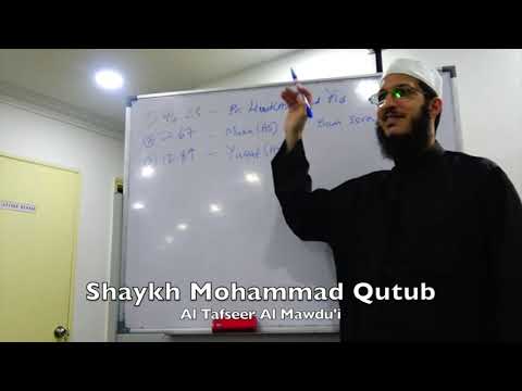 20190627 Shaykh Mohammad Qutub : Al Tafseer Al Mawdu'i