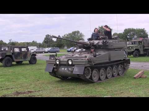 British Alvis CVR(T) Sabre light tank driving around