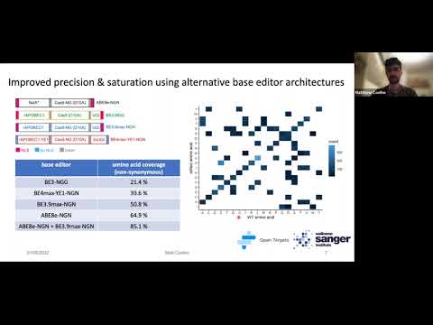 "Base editing screens map mutations affecting IFNg signalling in cancer” Matt Coelho (Garnett lab)