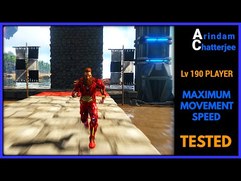 ARK Max Movement Speed | Lv190 Max Level Player becomes The Flash - S2E323