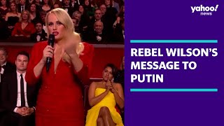 Rebel Wilson's middle-finger message to Putin | Yahoo Australia