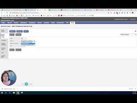 Adding Special Codes In X2 Aspen Gradebook