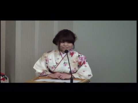 2012年度　第44回大阪女学院短期大学　学位授与式　卒業生スピーチ　1