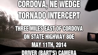 preview picture of video 'Cordova, NE EF-3 Tornado Intercept Part 2 (Bart's Cam) 05/11/14'