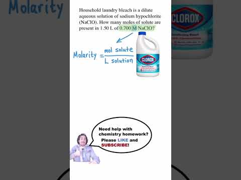 Calculate Moles of Solute from Molarity #science #chemistry #education #shorts #short