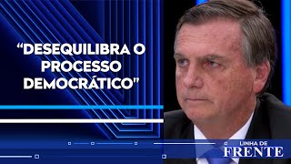 Bolsonaro sobre denúncia indeferida: ‘Moraes está invertendo o processo’