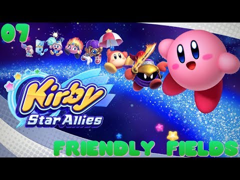 Kirby Star Allies 100% Walkthrough: 07 - Friendly field (Planet Popstar)