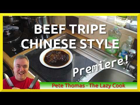 How to Cook Beef Tripe in a Chinese Style - 牛肚 ...