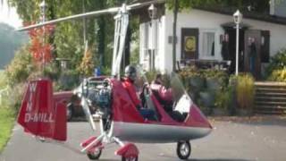 preview picture of video 'Tragschrauber im Landeanflug'