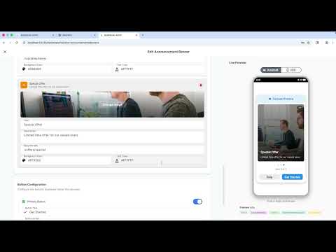 AppRainier admin portal demo video preview