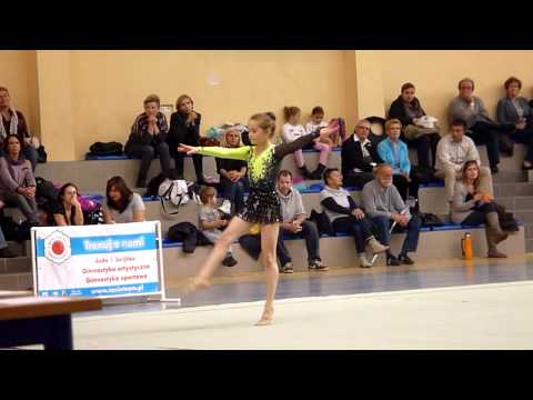 Pola Kaczynska klub SG Legia Mistrzostwa Warszawy w Gimnastyce Arystycznej 2013 układ taneczny