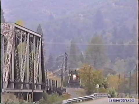 Classic Railroad Series 348 - SP 7447 East passing Semaphores at Drain, OR November 2, 1991