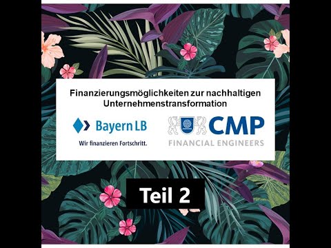 BayernLB und CMP Finanzierungsmöglichkeiten zur nachhaltigen Unternehmenstransformation