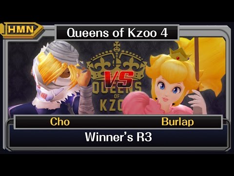 Queens of Kzoo IV Melee - Cho (Sheik) vs. Burlap (Peach)