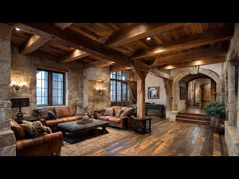 Rustic Style Living – Beautiful Wood and Stone Interior Designs