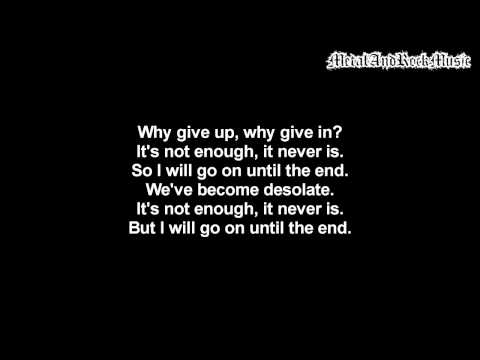 Breaking Benjamin - Until The End | Lyrics on screen | HD
