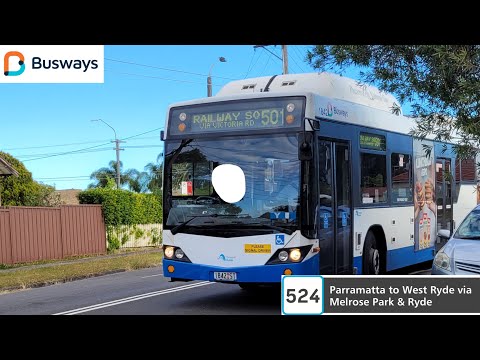 Busways Ryde 1842 ST Mercedes Benz O500LE CNG Custom Coaches CB60 EVOII Bus ride.