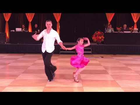 "Cha Cha in Cuba" solo Latin performance by Jaslyn Age 8 and Artjom