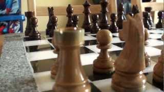 preview picture of video 'Chess Set with 4 King on a black and white Marble Board'