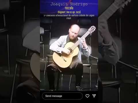 ✅J.  Rodrigo - Toccata 1ºConcurso de Guitarra Cidade de Lagoa, Final, live (fragment) #short #guitar