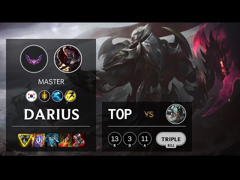 Darius Top vs Tryndamere - KR Master Patch 12.4