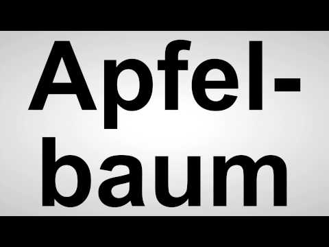 Apfelbaum - Deutsche Aussprache