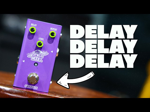 Vídeo relacionado con SHAEVLE Pedal de retardo estilo Dumble: retardo de 500 ms, bypass real, circuito totalmente analógico, diseño compacto SPACE MODEL(Delay)