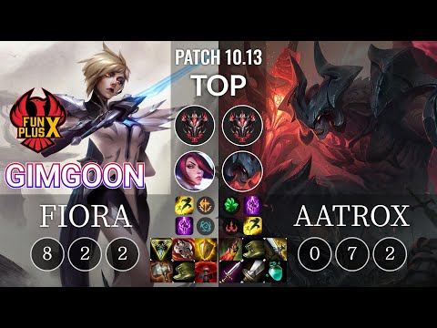 FPX GimGoon Fiora vs Aatrox Top - KR Patch 10.13
