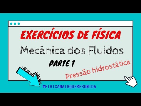 Exercícios de mecânica dos fluidos  - Pressão Hidrostática