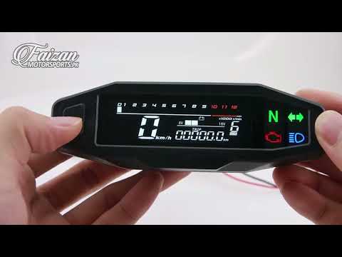 Digital Speedometer M09 – LCD Tab Style – Colourful Display – Fuel Battery Health Gear RPM Speed